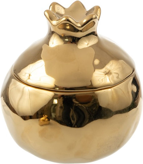 Zen Collection Tischplatte Glücksbringer Granatapfel Gold Keramik 10cm 1Stück Zen Collection Tischplatte Glücksbringer Granatapfel Gold Keramik 10cm 1Stück