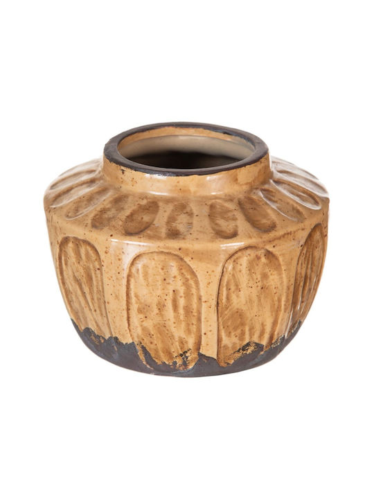 BigBuy Decorative Vase Brown 15x11x15cm