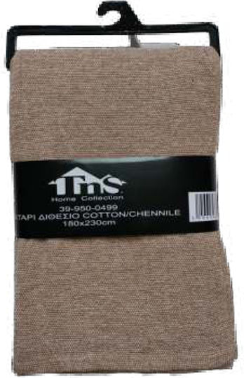 TnS TnS Sofa Throw 2 Seater 180x230cm Beige/White