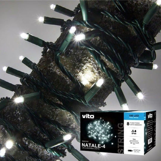 360 Lichterketten LED 15m. Kaltes Weiß in Zeichenfolge 1Stück