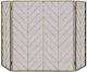 Costway Μεταλλικό Προστατευτικό Τζακιού 133x78cm Χάλκινο