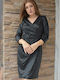 Evening Leather Dress Black
