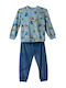 Hashtag Kids' Pajamas Winter Sky Blue
