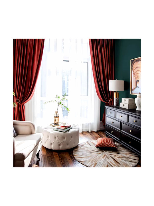 My Home Luxury Perdea cu Bandă Italiană Burgundy 270x280cm