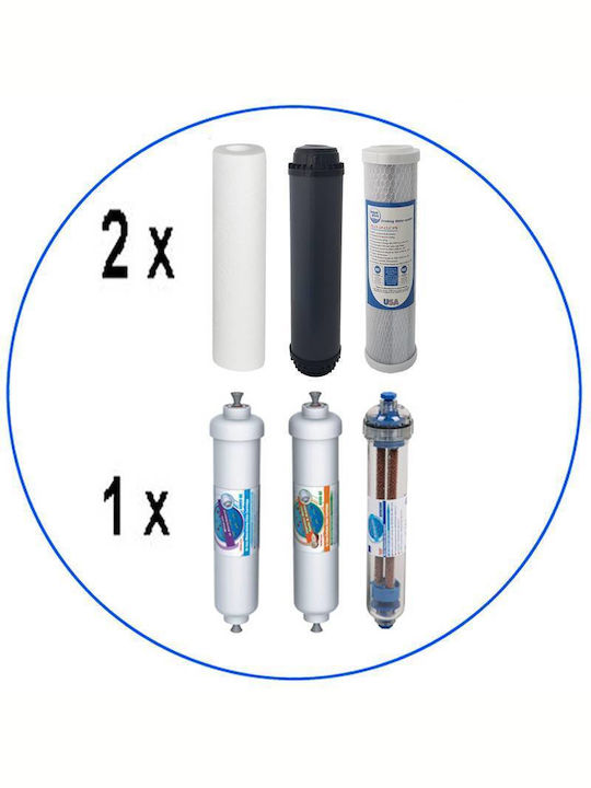 Aqua Pure Water Filter Replacement Reverse Osmosis (RO) / Under Sink made of Activated Carbon 10" 5 μm