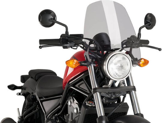 Parbriz Touring Puig Naked New Generation pentru Honda CMX 500 Rebel Ușor Fumuriu
