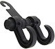 Hook Hook Headrest Attachment Zola Universal Car Organizer Foldable Black