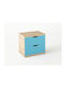 Wooden Kids Bedside Table Light Blue 50x40x45cm