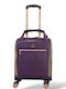 Diplomat Small The Monaco Collection Cabin Fabric Purple Suitcase With 4 Wheels Height 55cm