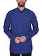 Cu mânecă lungă Cămașă Royal Blue