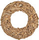 Arpimex Srl Wooden Decorative Wreath for DIY Crafts Brown 60x14cm