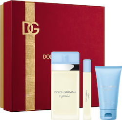 Dolce & Gabbana Light Blue Damen Set mit Body Lotion 3Stück Dolce & Gabbana Light Blue Damen Set mit Body Lotion 3Stück