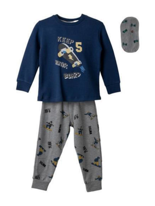 Hashtag Детска пижама Зимна Blue