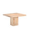 Platz Tisch Speisesaal aus Massivholz Coffee 120x120x77cm