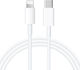 Kakusiga Редовна USB-C към Lightning кабел 20W Бял 1м