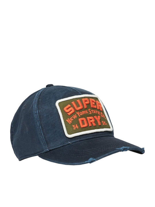 Superdry Graphic Jockey mit Netz Marineblau