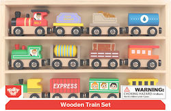 Tooky Toys Set mit Zug aus Holz für 3+ Jahre alt+ Jahre