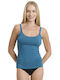 Women's T-Shirt with Spaghetti Strap Petrol