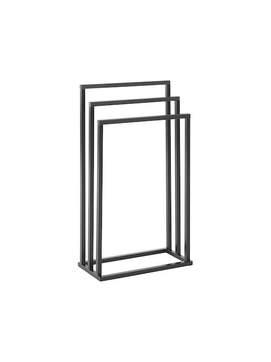 Towel Rack 45 X 84 Cm Black Dark Wood Charras