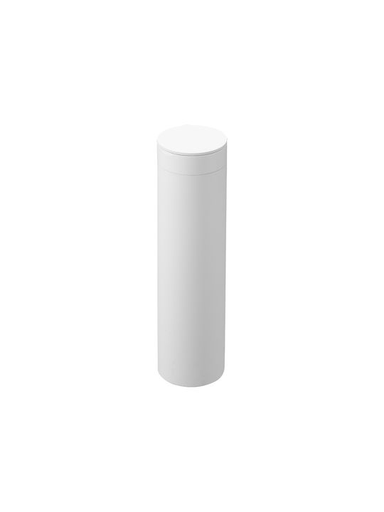Yamazaki Metallic Tissue Holder White 6.8x6.8x25cm