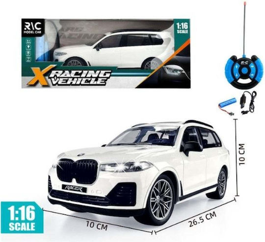 Τηλεκατευθυνόμενο Όχημα Λευκό Racer 1:16 Φως 25εκ