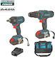 Bormann BCD9013 Set Drill Driver & Impact Driver 18V with 2 Batteries 4Ah and Case