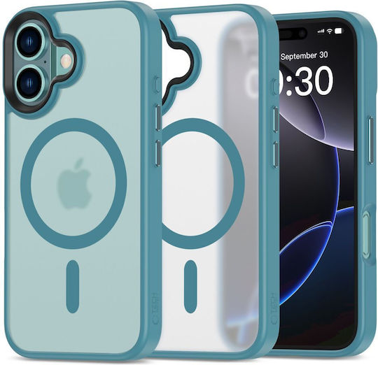 Tech-Protect Magmat Umschlag Rückseite Kunststoff / Silikon 2mm Türkis (iPhone 16)