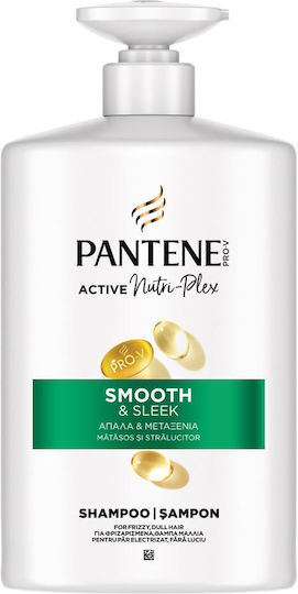 Pantene Smooth & Sleek Σαμπουάν Όγκου για Φριζαρισμένα Μαλλιά 800ml