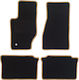 Set of Front and Rear Mats 4pcs for Jeep Grand Cherokee 2004-2010 Black