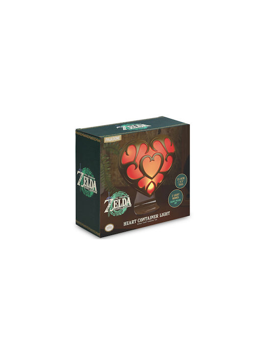 Paladone Lămpi De Masă Pentru Copii Decorațiune The Legend Of Zelda - Heart Container Roșu 22x9cm
