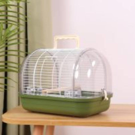 Wooden Bird Cage 32x21x23cm. Green