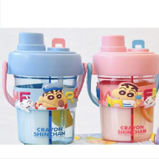 Water Kids Water Bottle with Straw Blue 850ml