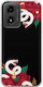 Double Snake Motorola Moto G04 Flexible Tpu Διάφανη Σιλικόνη