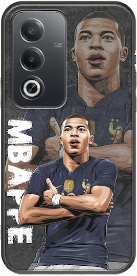 Fußballstars Kylian Mbappé Frankreich Oppo A80 5G Schwarzes TPU Schwarzes Silikon