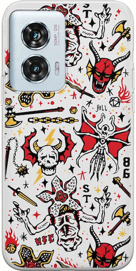 Stranger Things Monster Motorola Edge 50 Fusion 5G Flexibles TPU Transparentes Silikon