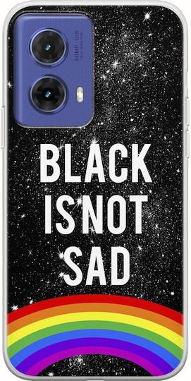 Black Is Not Sad Motorola Moto G85 5G Flexible TPU Transparent Silicone