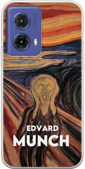 Едвард Мунк Motorola Moto G85 5g Гъвкав TPU Прозрачен Силикон