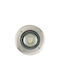 KT Lighting Σποτ Δαπέδου LED 20W με Θερμό Λευκό Φως Ασημί