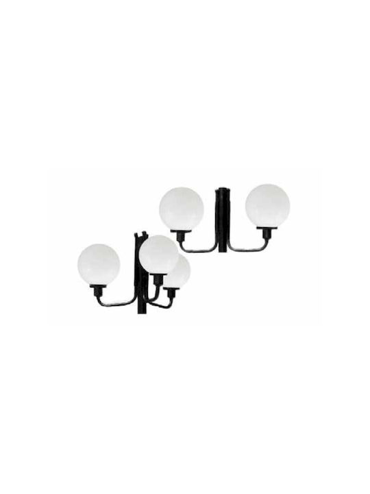 KT Lighting Φωτιστικό Κολώνα Εξωτερικού Χώρου για Ντουί E27 Μαύρο