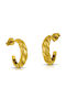 Hillas Earrings Hoops made of Silver Gold Plated