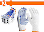 Wadfow Gloves for Work Cotton/PVC 1pcs