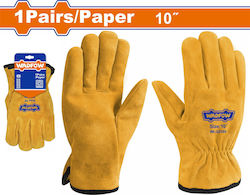 Wadfow Gloves for Work Driver Leather 1pcs