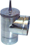 Tee Φ120 Galvanized Stove Cap Pipe