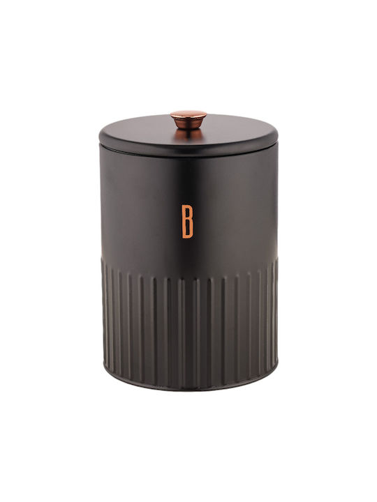 Ankor Metallic Cookie Jar Black 13.8x13.8x20.1cm