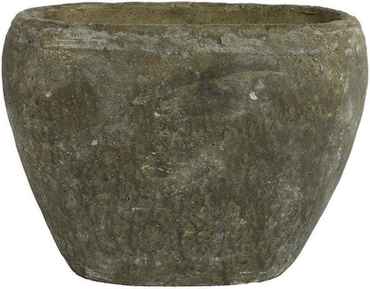 Atmosphera Übertopf Metall Gray 28x16x20εκ.