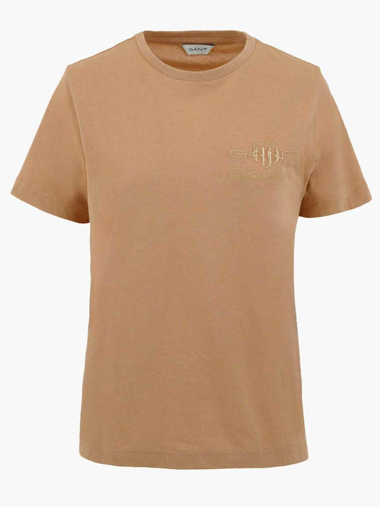 Gant Damen T-Shirt Beige