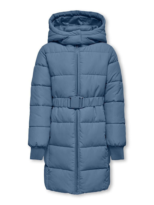 Kids Only Kinder Steppjacke Lang mit Kapuze Blue