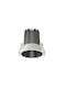 Sun Light Metallic Recessed Spot with Integrated LED and Natural White Light Gray 8.1x8.1cm. 1pcs