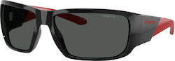 Arnette Γυαλιά Ηλίου Μαύρα με Κοκκάλινο Σκελετό Arnette Γυαλιά Ηλίου Μαύρα με Κοκκάλινο Σκελετό