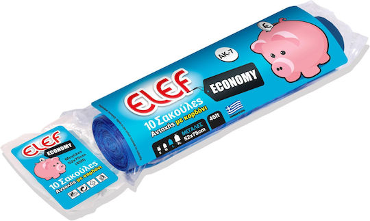 Elef Trash Bags Capacity 45lt 52x75cm 10pcs Blue